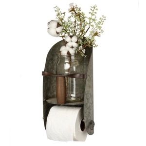 New w Tags Primitives by Kathy Farmhouse Towel/Toilet Paper Holder/Shelf Display